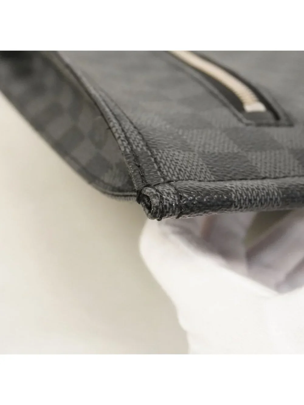 Louis Vuitton Clutch Damier Graphite Poche Document Black